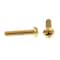 Prime-Line Machine Screw, Round Head, Phil/Sltd Comb Drive No. 8-32 X 3/4in Solid Brass 100PK 9003590 - alternate 3
